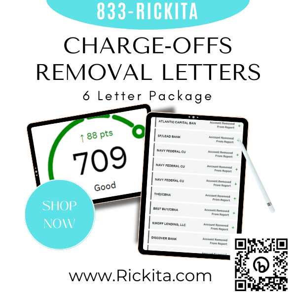 Charge-offs Dispute Letter Package